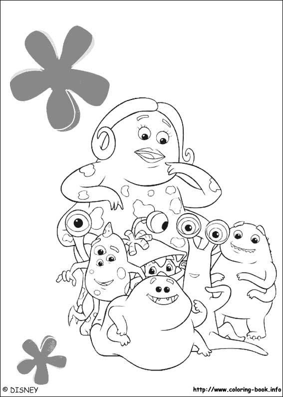 Monsters, inc. coloring picture